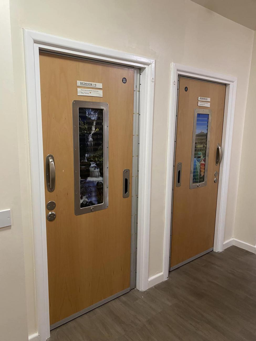 Hospital fire door installation Yorkshire