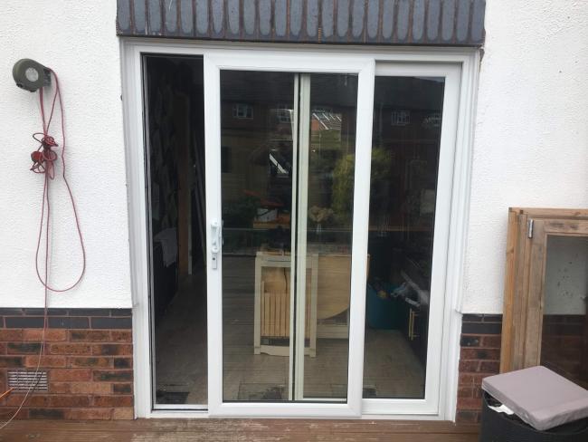 Composite and uPVC door installation
