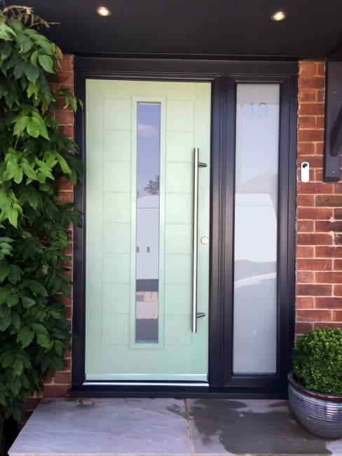 Composite and uPVC door installation