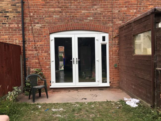 Composite and uPVC door installation