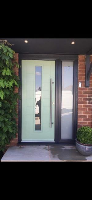 Composite and uPVC door installation