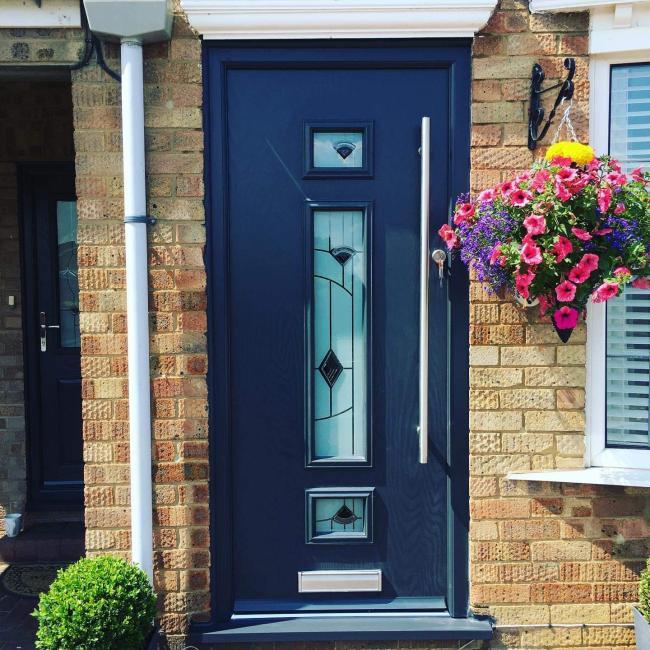 Composite and uPVC door installation