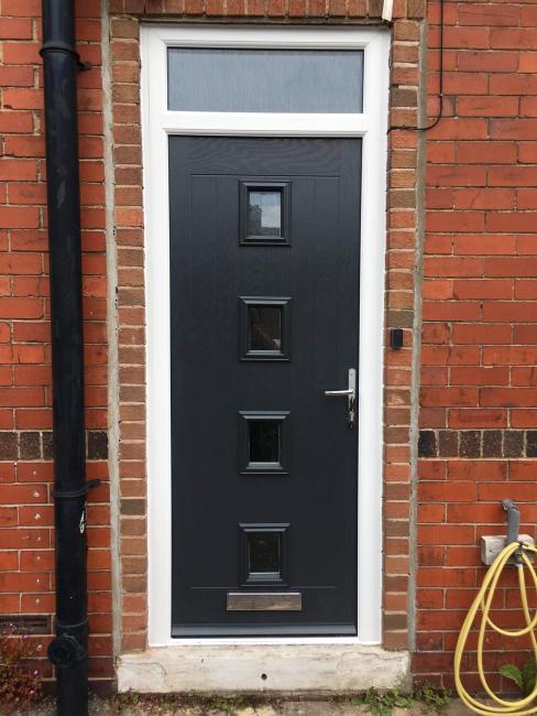 Composite and uPVC door installation