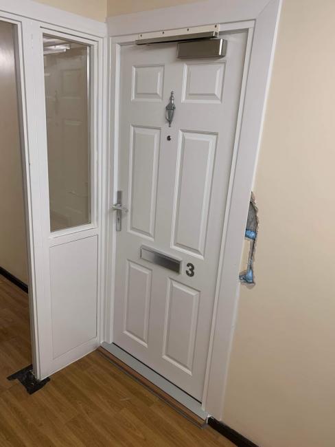 Fire door installation