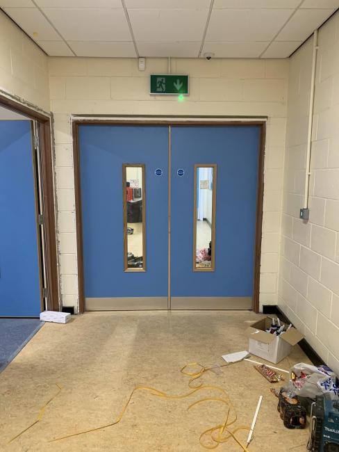 School door installation Rochdale