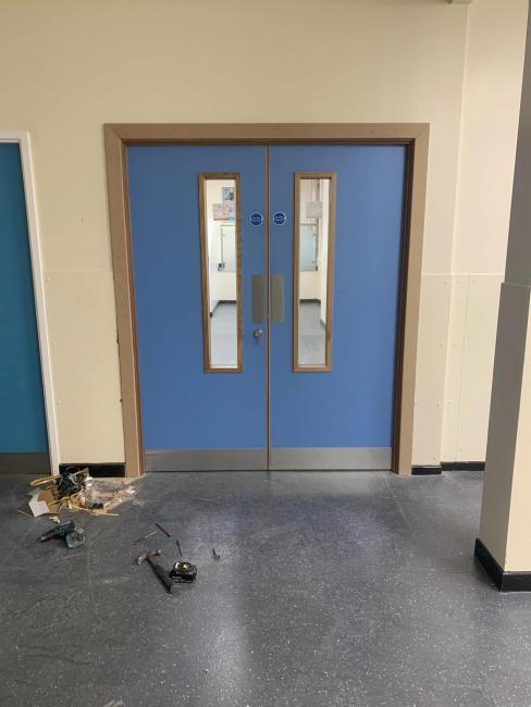 School door installation Rochdale