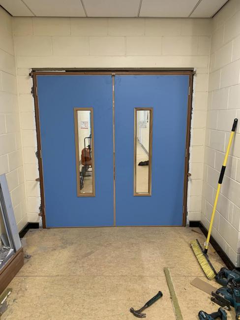 School door installation Rochdale