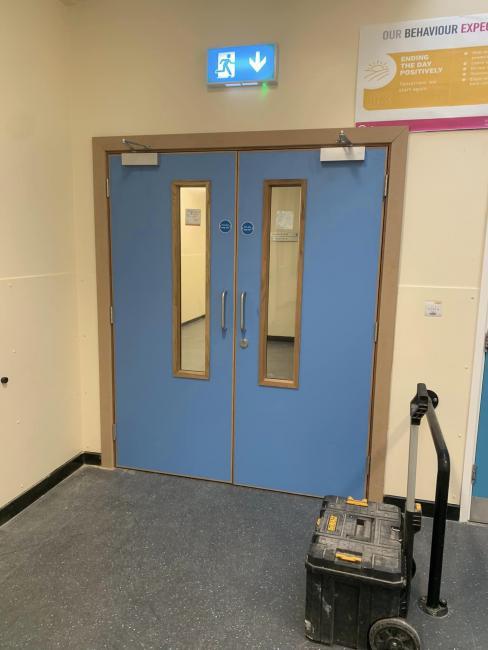 School door installation Rochdale