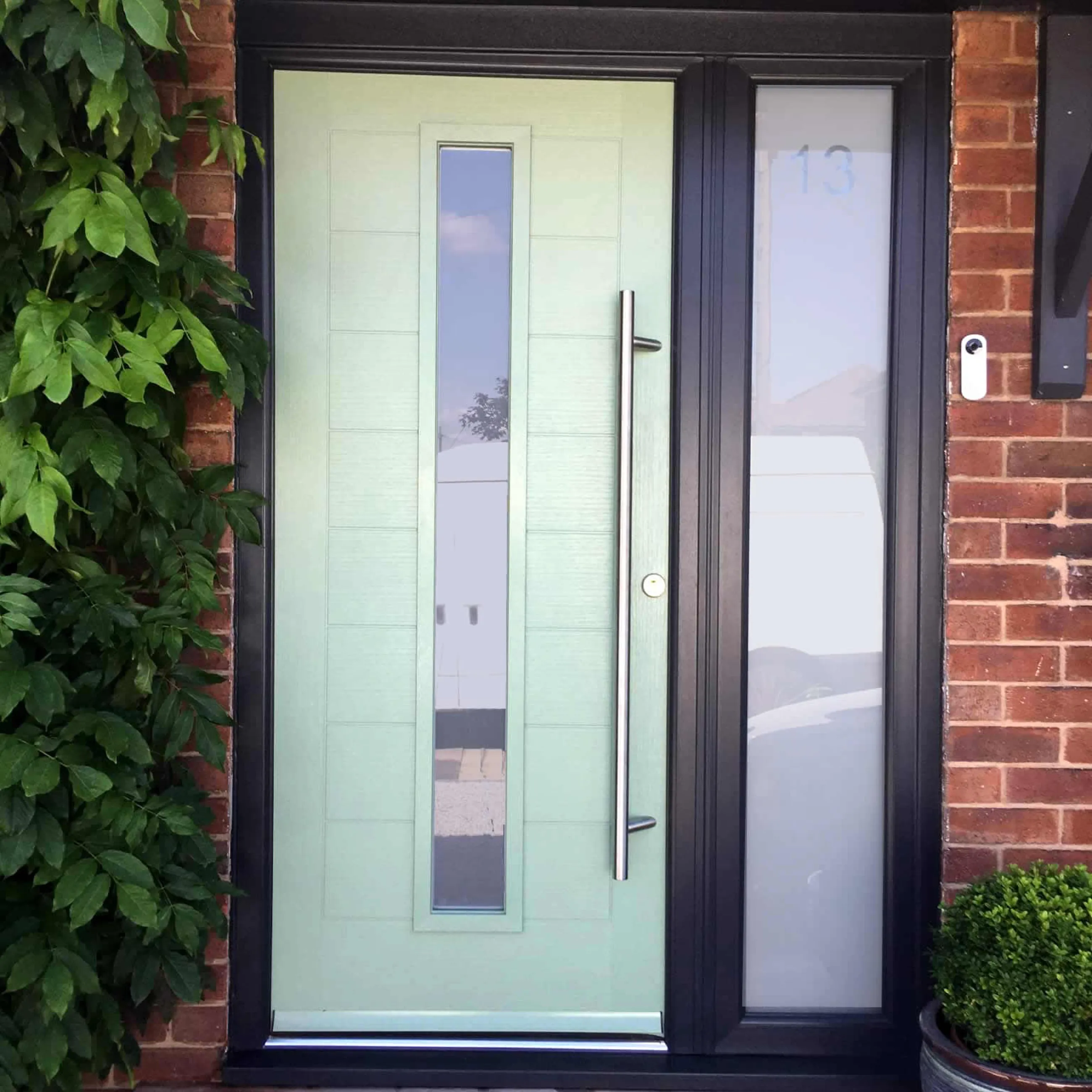 Composite and uPVC door installation